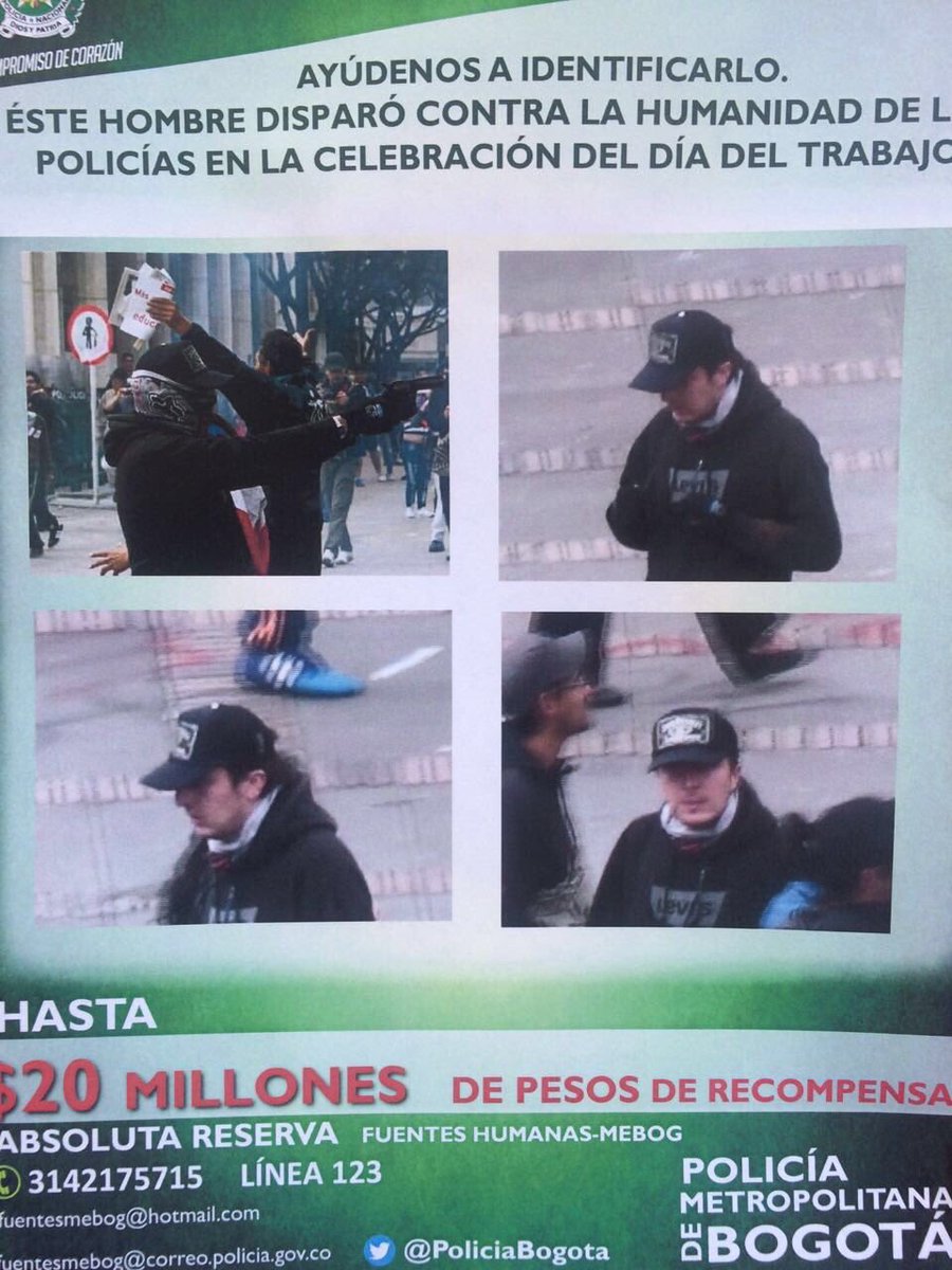 ClaMoralesM's tweet photo. Si no vieron el video, miren las fotos. 20 millones de pesos por este delincuente. https://t.co/y9q5dATTGR