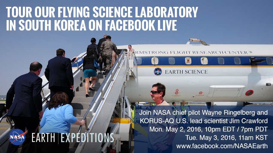 NASA's tweet photo. Take a tour of our flying lab that's studying air pollution at 10pm ET on @Facebook Live: https://t.co/xuk4l6f5xh https://t.co/z2azUmQRt2