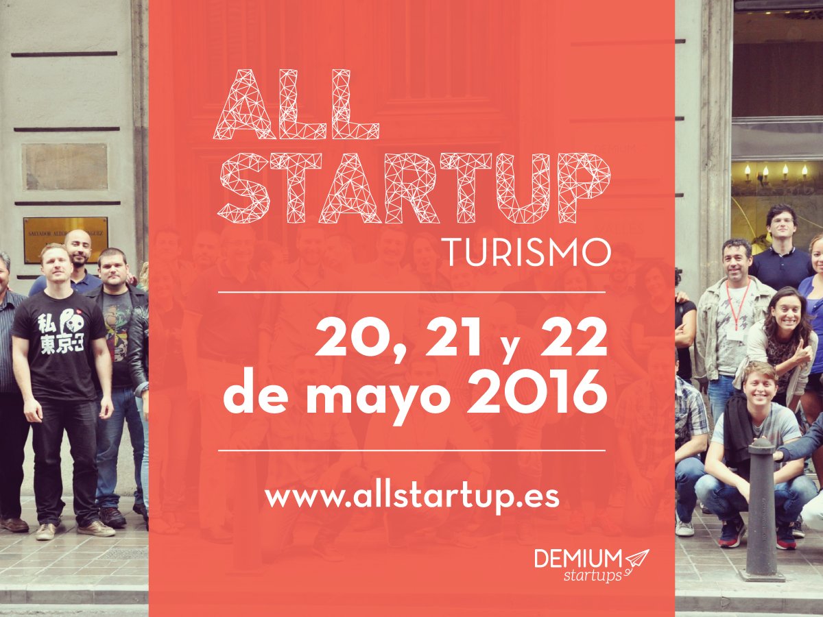 elisagomezmonzo's tweet photo. ¡Quedan pocas semanas para #AllstartupTurismo! Aún estás a tiempo de inscribirte: https://t.co/p3ivW9YNHF https://t.co/lCeMWFXlut