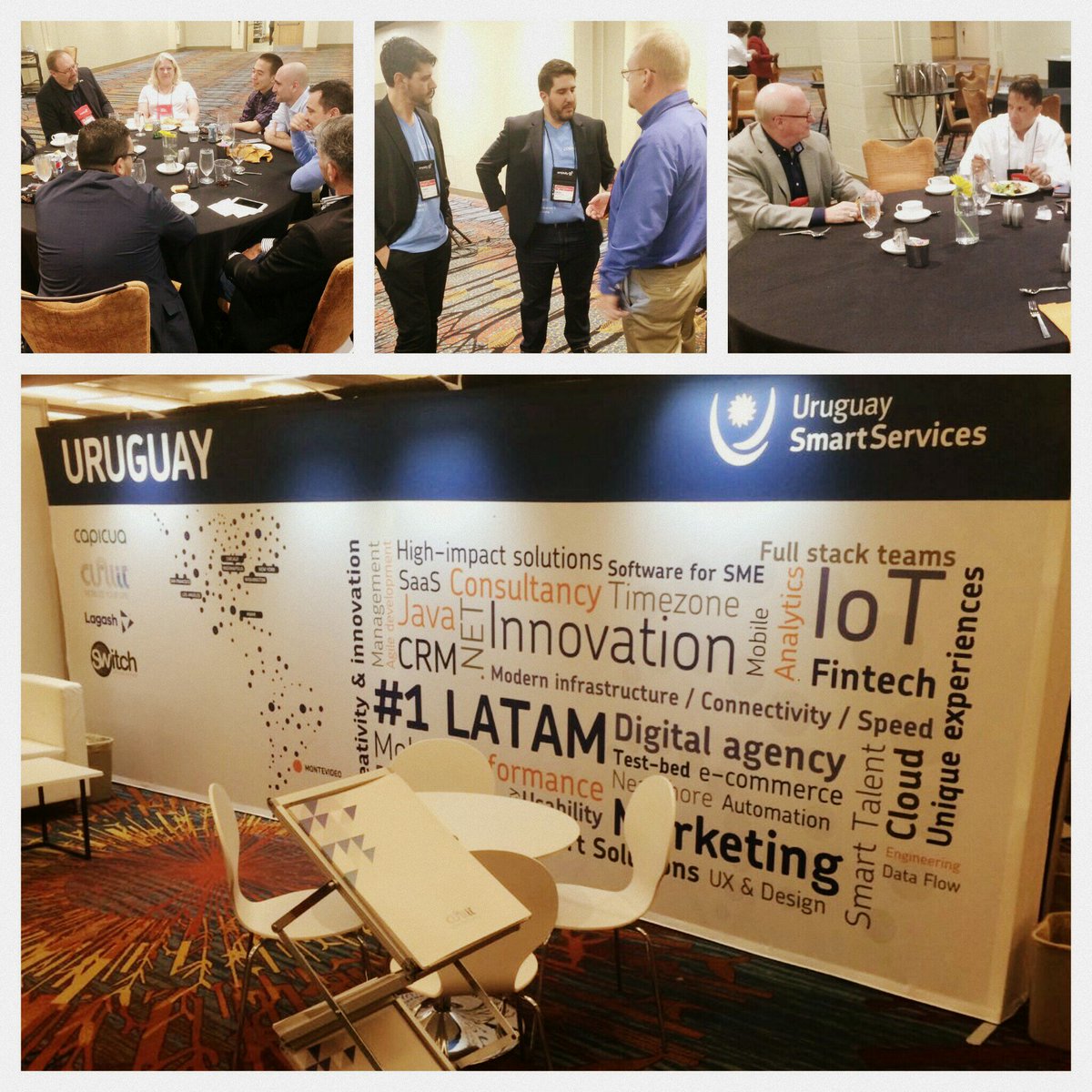 InvestInUY's tweet photo. Let's get started! Already doing business #MES16 #URUGUAY @wearecapicua @cualit @SwitchSoftware #Indianapolis https://t.co/2BE9eIvw6X