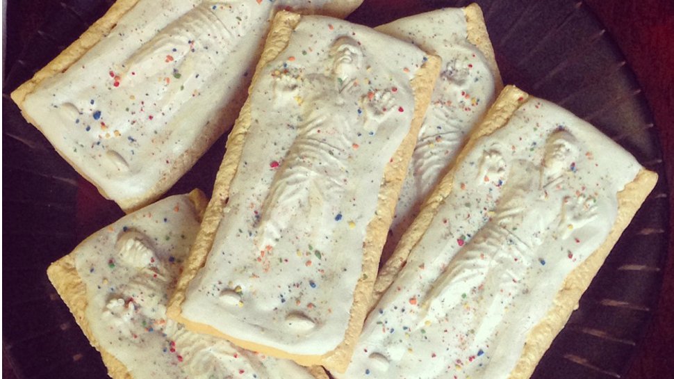 nerdist's tweet photo. Chew on these #StarWars Han Solo pop-tarts in preparation for #MayTheFourth: https://t.co/CrONoY3lOw https://t.co/6Si3PWvwDv