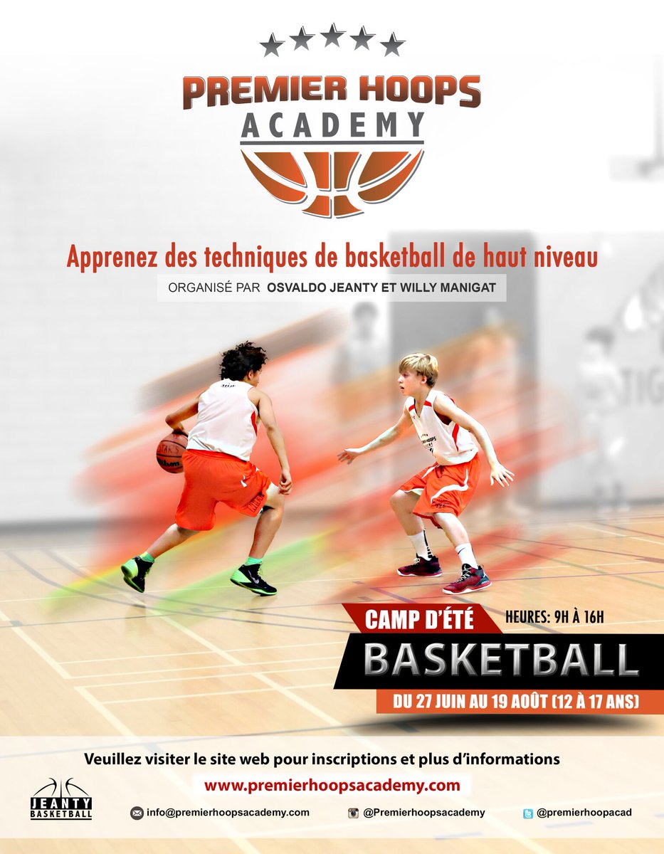 Space is quickly filling up for this summers #PremierHoops camps at         Enroll now!  ow.ly/4nkBHp
