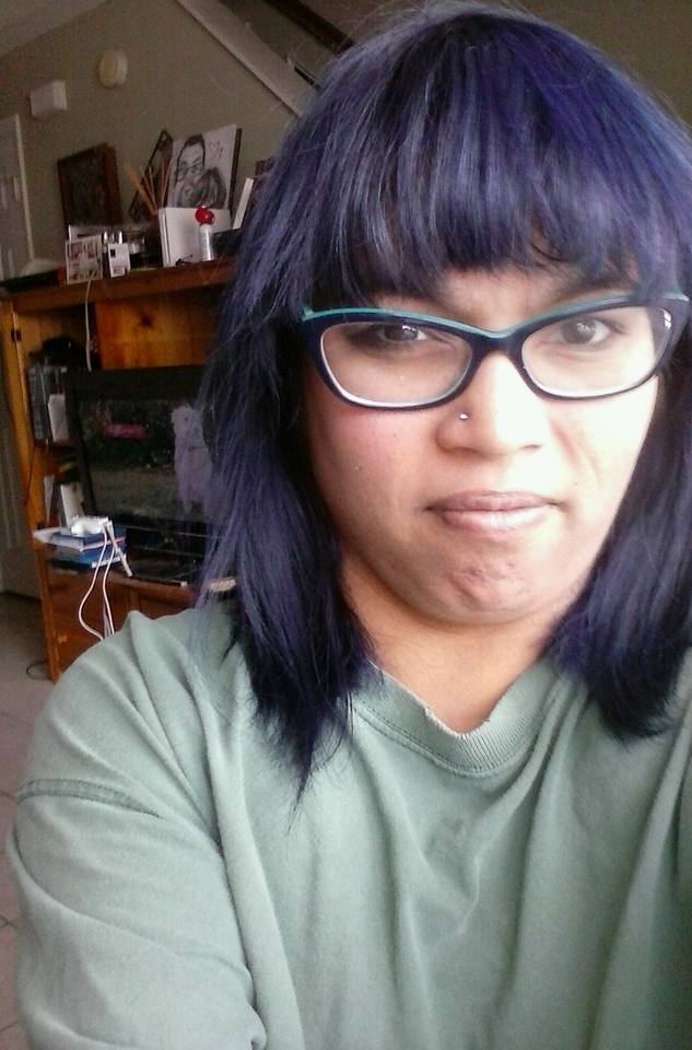 SarahAnjThomas's tweet photo. Here is the color. Only took 2.5 hours to get the pink out. #StubbornHair #Ombre #BlueToPurple #SaloonMyLivingRoom https://t.co/Em4b0K8XXC