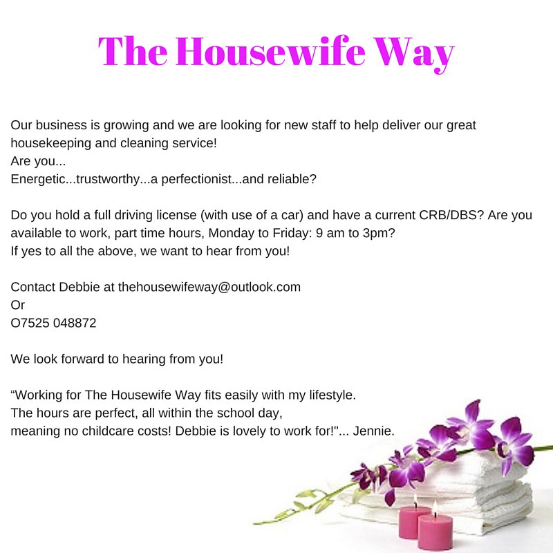 HousewifeWay's tweet photo. STAFF WANTED. #Fareham #farlington #Portsmouth https://t.co/mZWfifYlDD