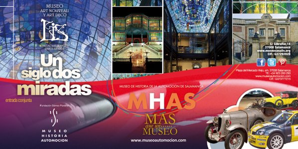 museocasalis's tweet photo. ¡Museos de #Salamanca juntos para hacéroslo más fácil! @MuseoAutomocion y @museocasalis #Entradaconjunta https://t.co/8L58ots39w
