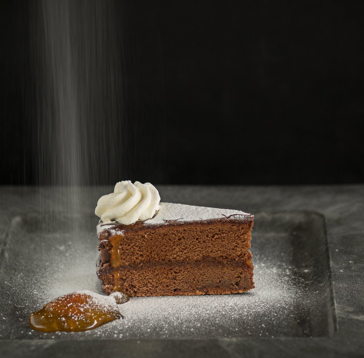 Sachertorte in the Snow #homemade #baking #patisserie #sachertorte