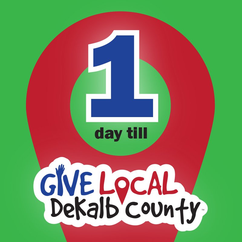 GiveLocalDeKalb's tweet photo. Only 1 more day till @GiveLocalDeKalb! Join us for this 24-hour day of giving. Learn more at https://t.co/GCCCBwBdH2 https://t.co/Lky41rB1v0