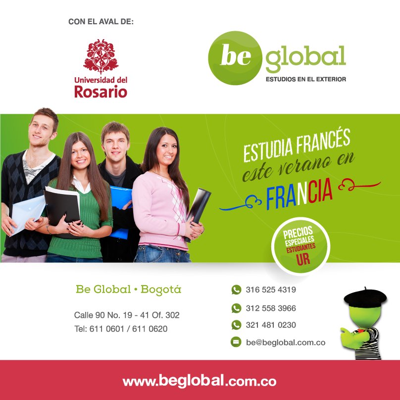 URInternacional's tweet photo. Sin visa, estudia este verano en Francia.  @beglobal_co @urosarionews https://t.co/JksnhNjlTT https://t.co/BJAdY2O7fP