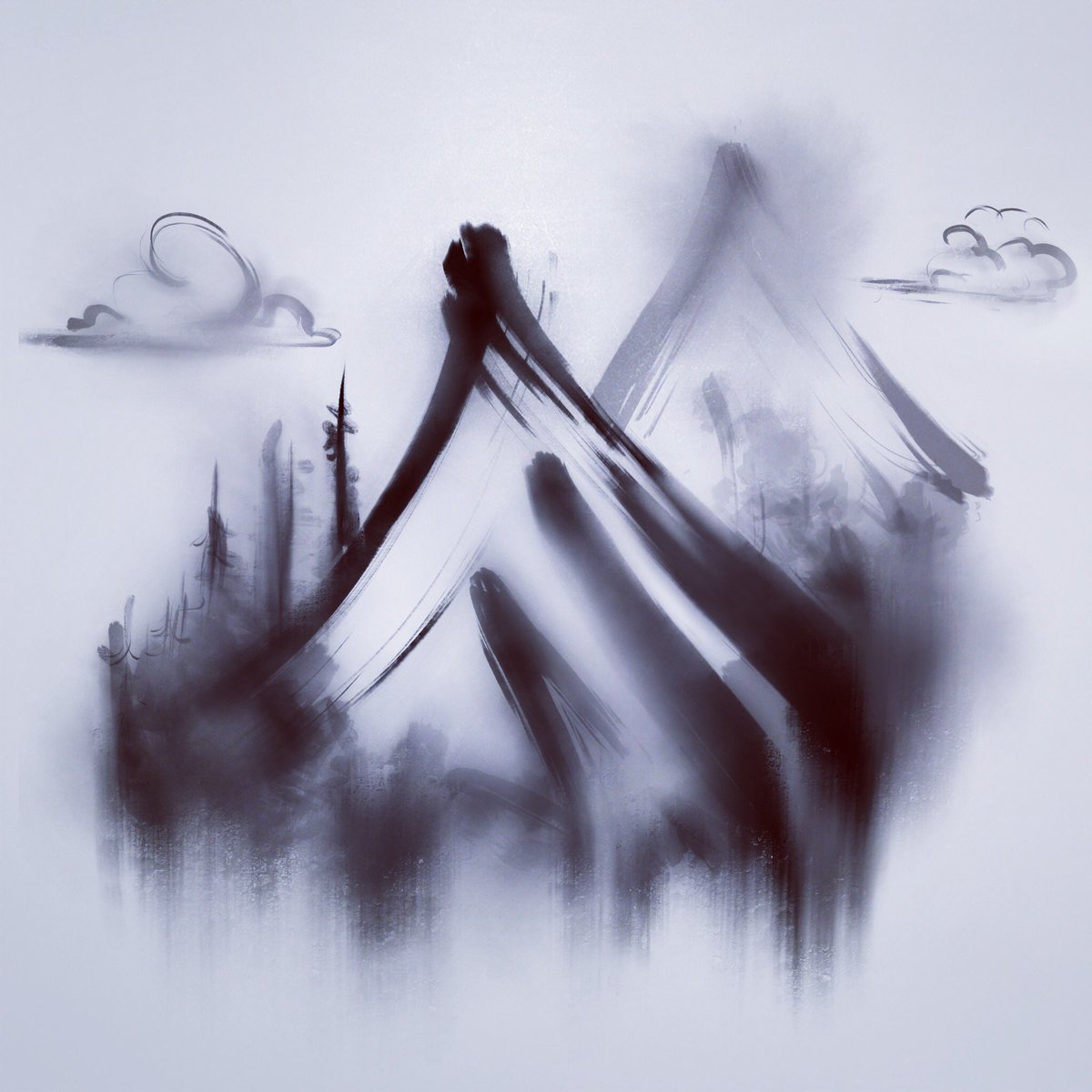 Stealthy_Games's tweet photo. #sumie #mountain #landscape #tree #environment #gamedev #indiedev #painting #minimalism https://t.co/UosMGpLHNm
