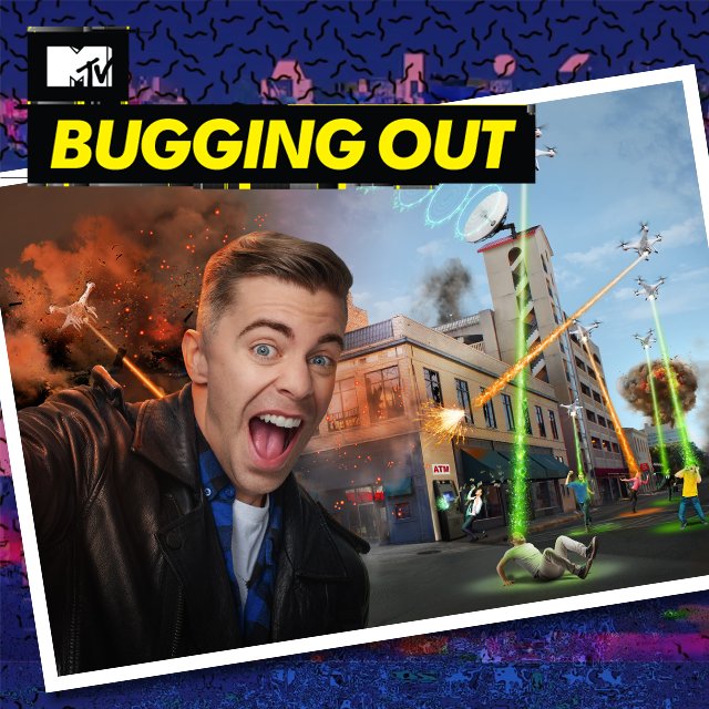 FlashTVLA's tweet photo. Llega Bugging out a @MTVLA  9 de Mayo a las 10pm!
"Un show molesto lo mires por donde lo mires " X  @itsrobanderson https://t.co/a16DxuxjEl