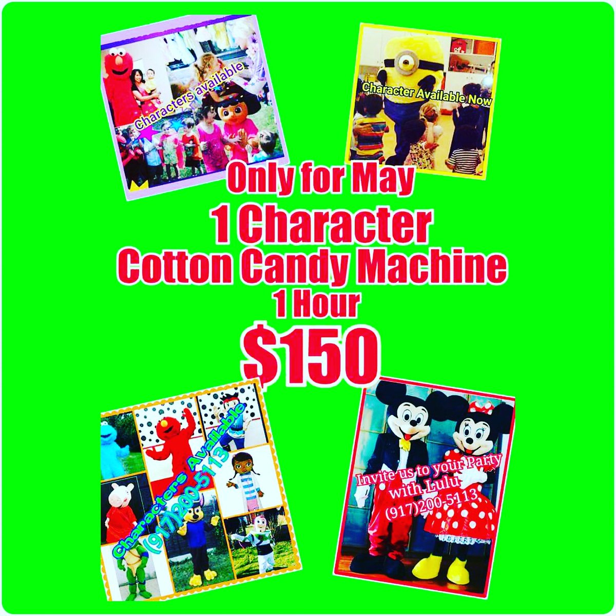 Lulusfunparty's tweet photo. #Brooklyn #bronx #queensny #nyc  #clowns #partyrentals #cottoncandy #manhattan #facepainting #kids #partycharacter https://t.co/hK0cjIA3fD