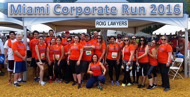 RoigLawyers's tweet photo. ROIG Lawyers Miami office participated in the @corporaterun! #ROIGLawyers #mbcr2016 https://t.co/ckwww4fO1P