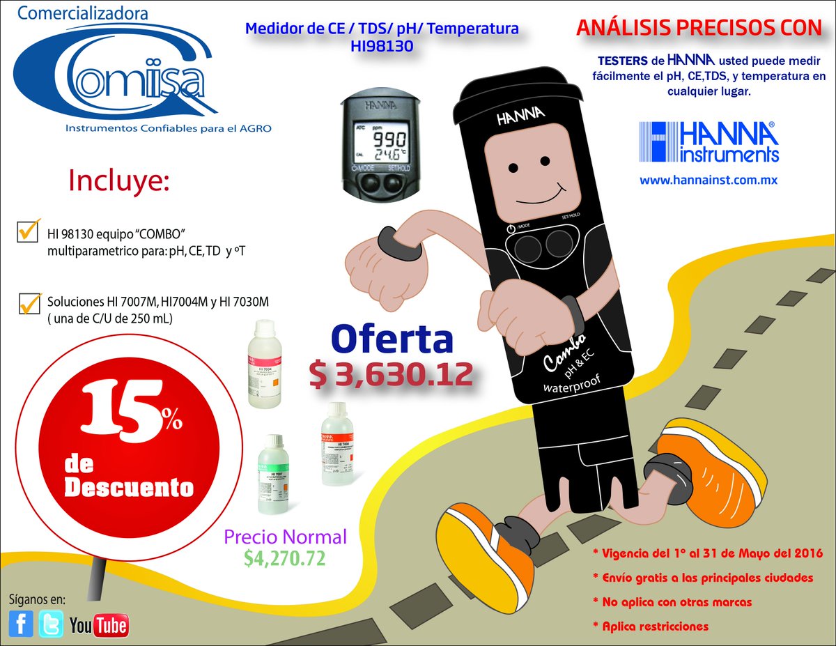 am_moderna's tweet photo. #ReccomendaciónAM #Ofertas #Comiisa presenta el medidor HI98130 https://t.co/9W2LtUYXxj … https://t.co/MwrFPBPGJL