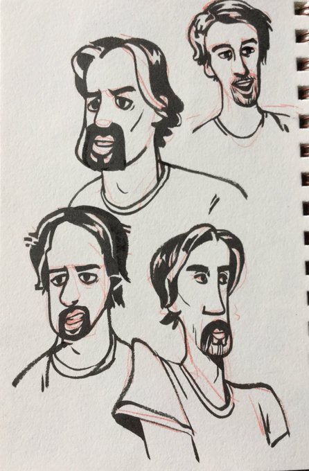 tiny doodles of @EZG_Wolfey and @13Yoshi37 from vgc vids 