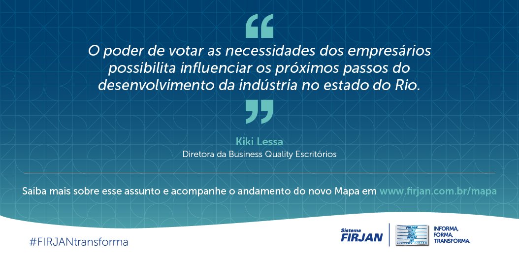 firjan's tweet photo. A participação dos empresários é fundamental para o #MapaDoDesenvolvimento. Saiba mais: https://t.co/VJuf1TdXDX https://t.co/N1l6LjM4V4