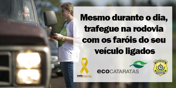 ecocataratas's tweet photo. #Maioamarelo #Ecocataratas #Porumtrânsitomaisseguro https://t.co/NhJ1r9xUwX