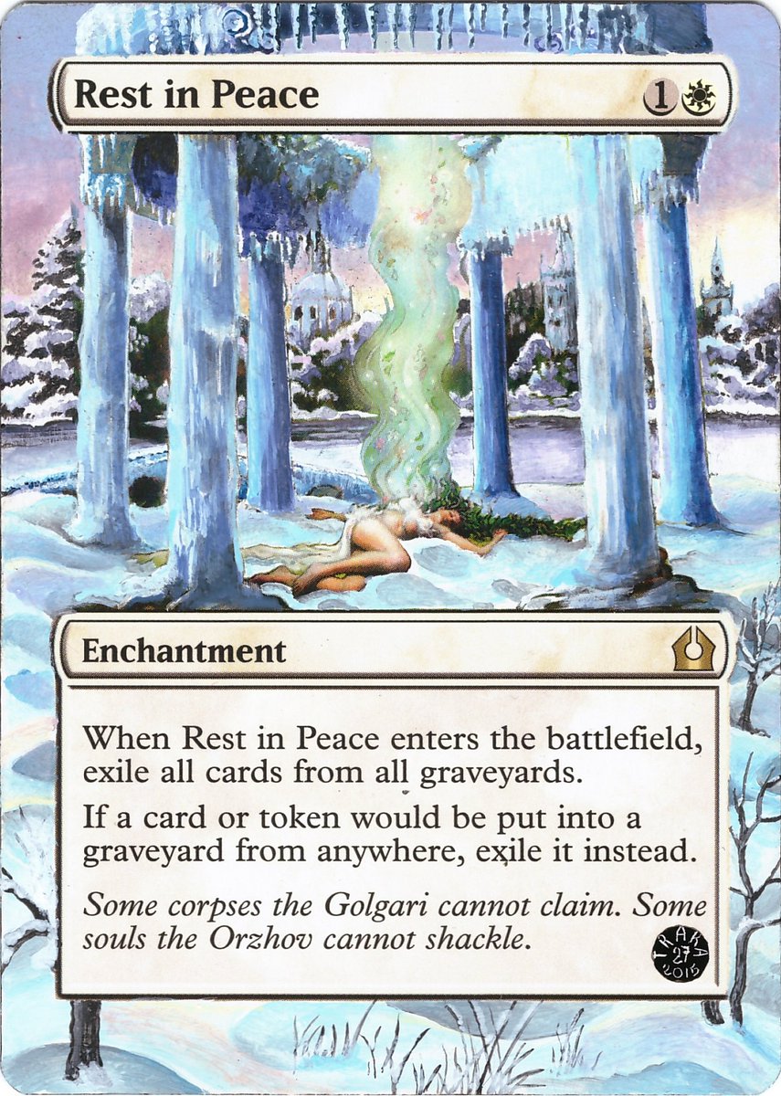 Rest in Peace (Winter) https://t.co/hFLODpd972 #mtg #magicthegathering  #artwork #handpainted #art #pimp #alter