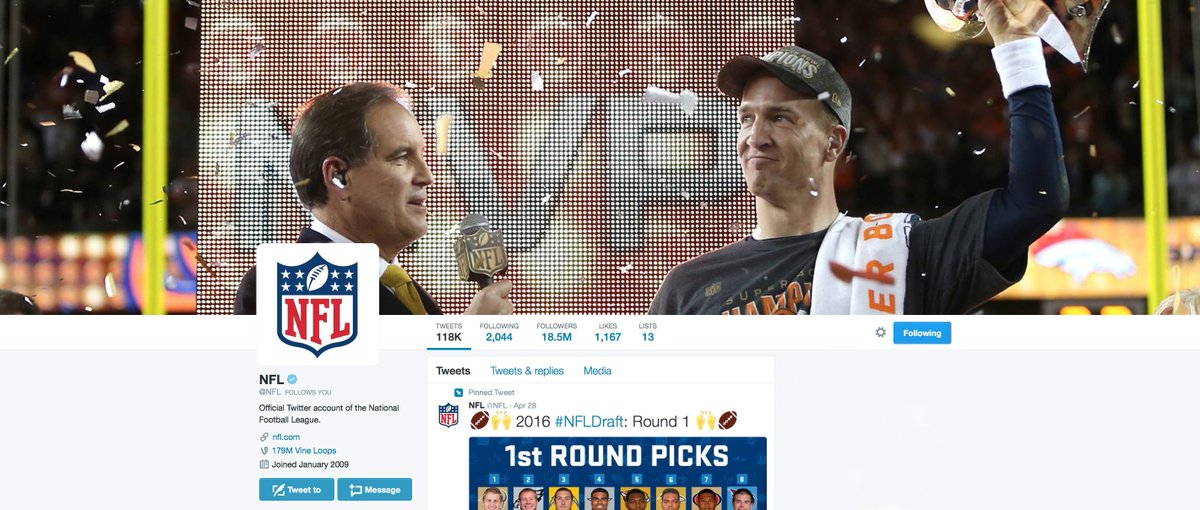 Broncos's tweet photo. .@RamsNFL @NFL Ehhh … liked the old one better. https://t.co/YHrMhhKSJr