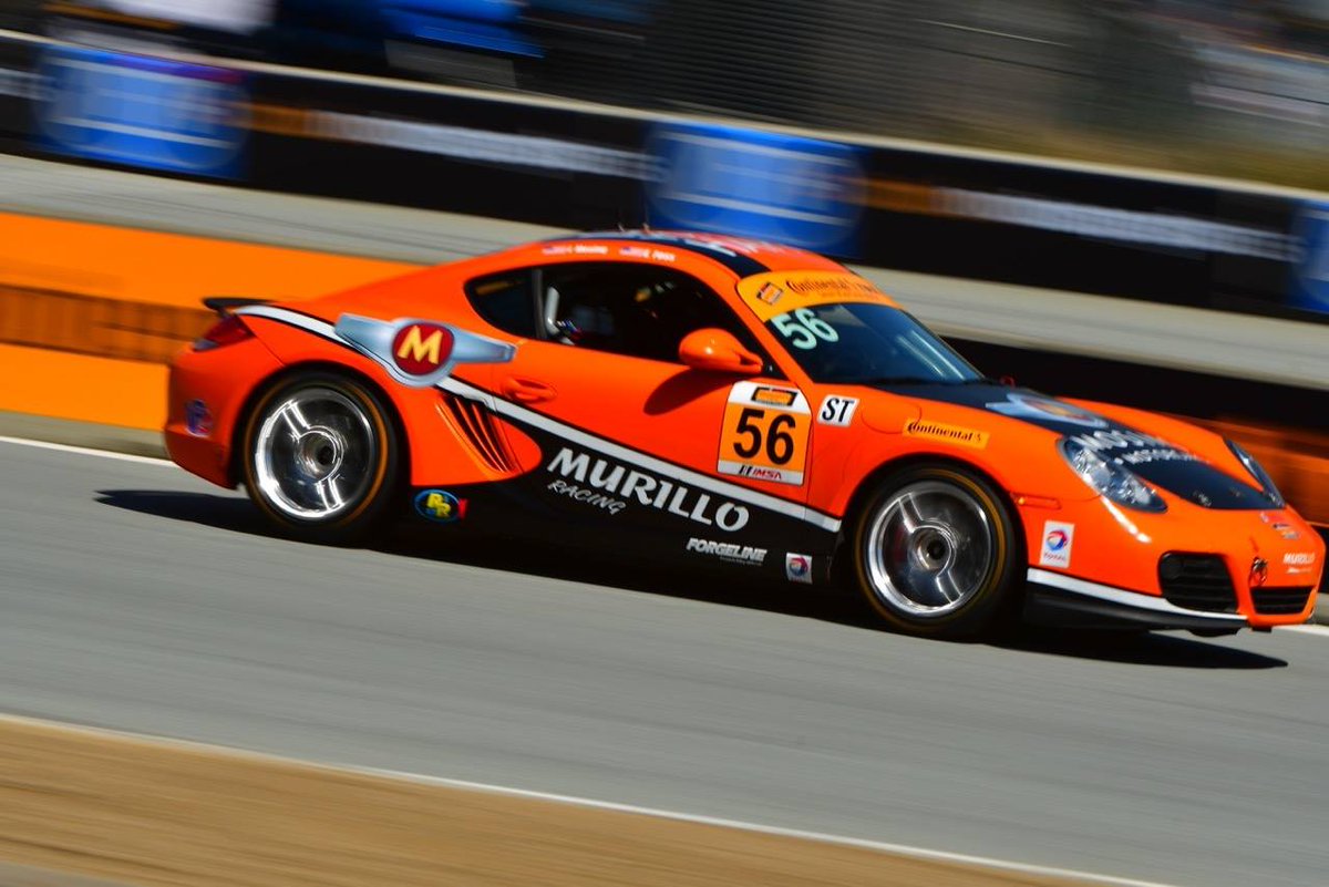 Last lap pass to 3rd by <a href="/Murillo_Racing/">Murillo Racing</a> <a href="/IMSA/">IMSA</a> #CTSC ST @MazdaRaceway in <a href="/Porsche/">Porsche</a> #Cayman on #Forgeline #GS1R wheels!