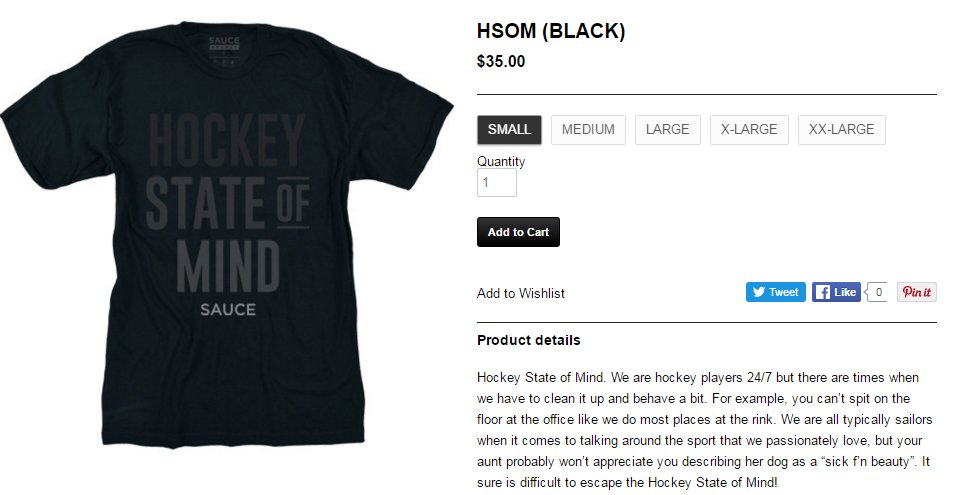 Hockey State of Mind T-shirts 
