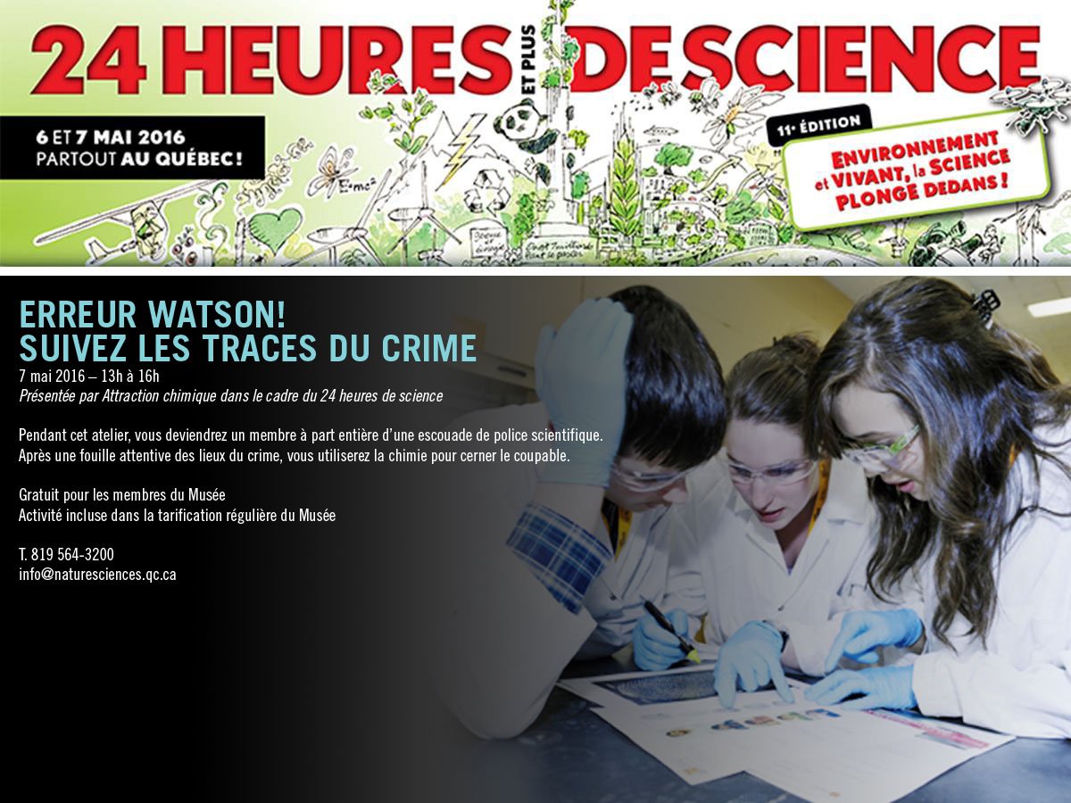 Le #Muséedelanatureetdessciences participe au 24 heures de science! #24hdescience