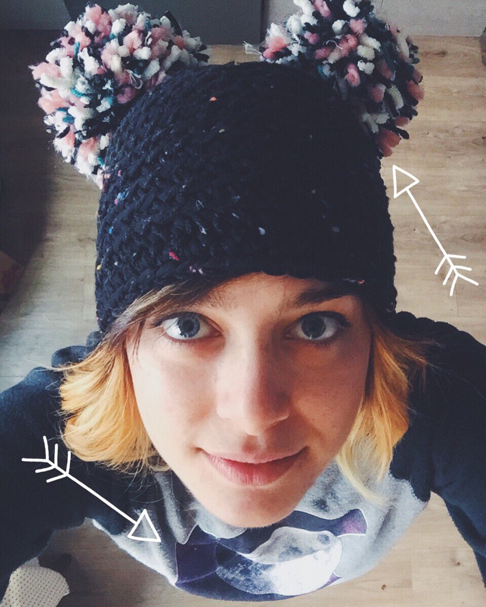 ErinMGilroy's tweet photo. Wanna get your hands on this hat? DM me!! $26 +SH #doublepompom #handmade #cutehat #animalhat https://t.co/AfpQoUmWAB