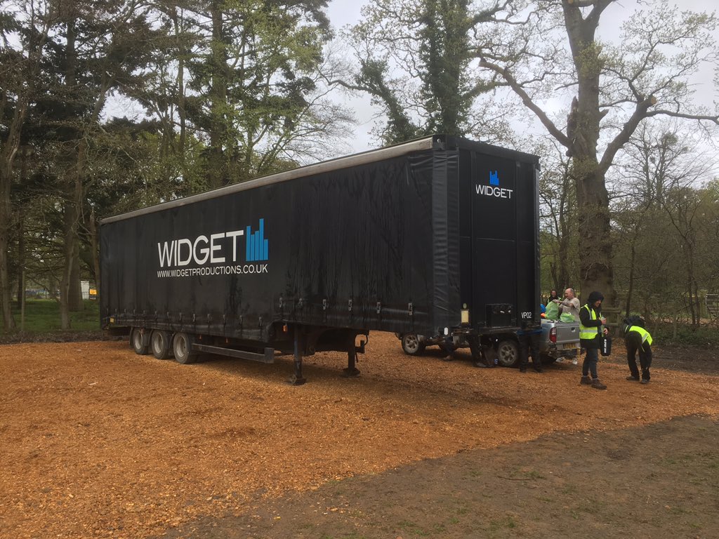 Good work team! Main Stage and 3 big top stages down and loaded. And we're out of Soundclash in 7 hours. #boom