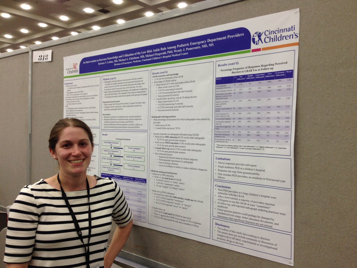 Great research project Kirsten! Congrats on the presentation <a href="/CincyChildrens/">Cincinnati Children's</a> <a href="/WJPomerantzMD/">Wendy Pomerantz</a>
