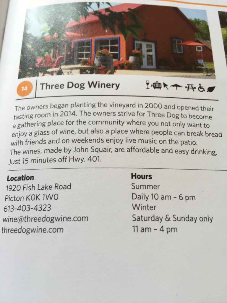 Three Dog Winery tweet media