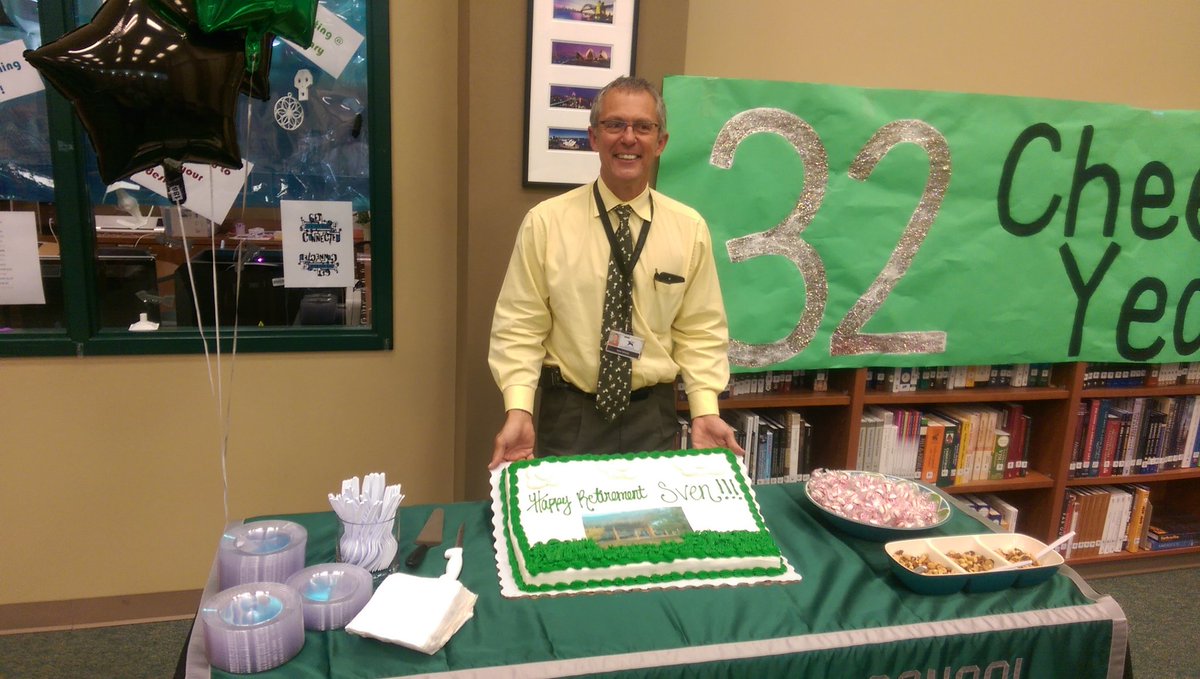 CFHS_Knights's tweet photo. Celebrating Sven Schultz and 32 years of service to children. #Excellence https://t.co/M9uMzh85De
