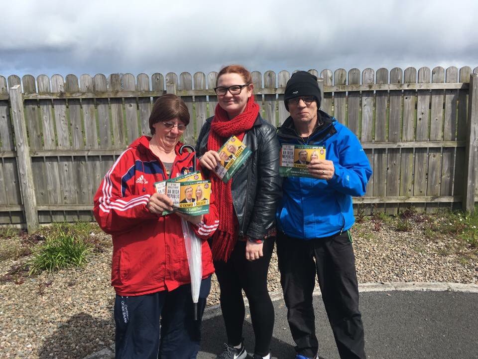 upperbannsf's tweet photo. The Campaign rolls on in Portadown 
Elect @JohnODowdSF and @CatSeeley #ItTakesTwo in Upper Bann https://t.co/ZsnBhVq8jx