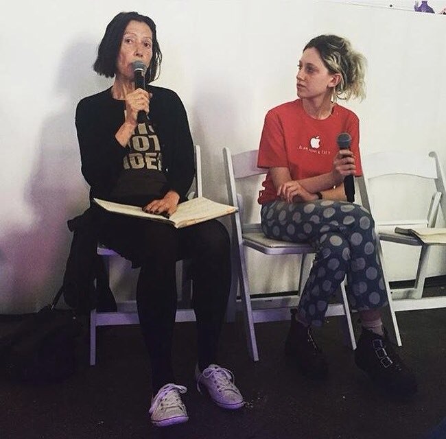 rtglaciers's tweet photo. In conversation with Katharine Hamnett on Saturday on our roles as activists @SchoolofDoodle #BeLoud event https://t.co/ryxfzAcPIe
