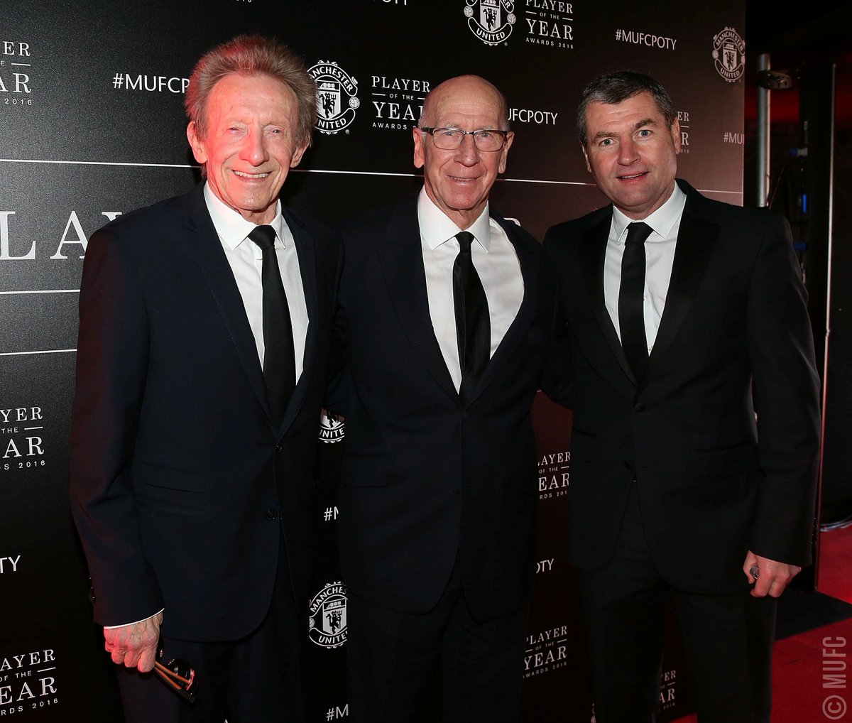 It's not just the current squad who are here tonight - three United legends! #MUFCPOTY