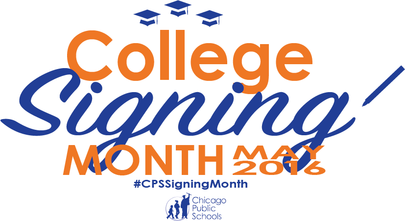 ChiPubSchools's tweet photo. For the class of 2016, it’s time to celebrate! #ReachHigher #CPSSigningMonth https://t.co/Iomn51q8zq