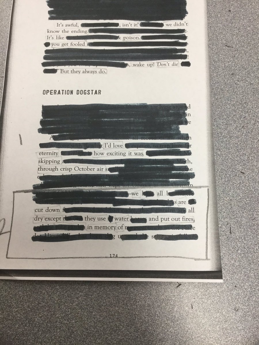 2877michelled's tweet photo. #blackoutpoetry https://t.co/1rwcoTiqh5