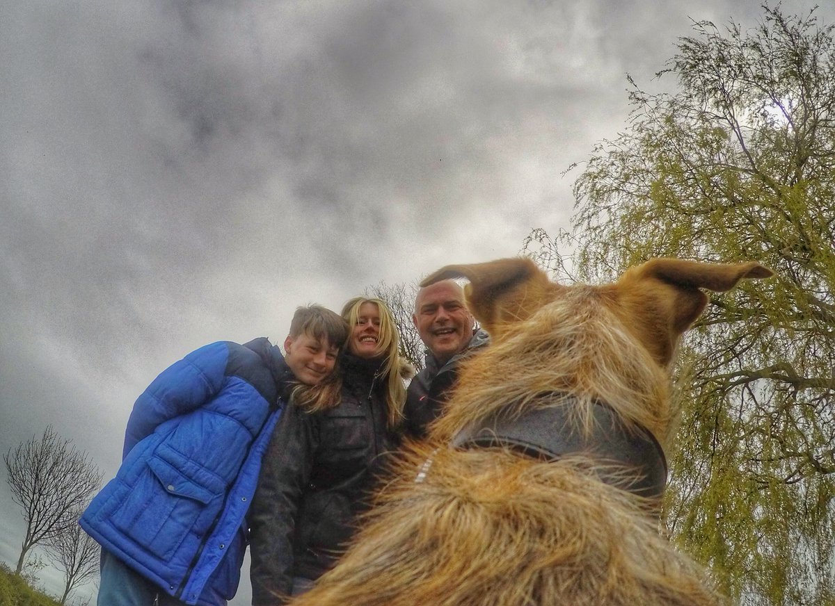 paul_steele's tweet photo. Bea was carrying the camera and in charge of photography today... 
I'm sitting.. you smile! ~ Bea 😀
#BeaCam #GoPro https://t.co/I0bRsFaVDC