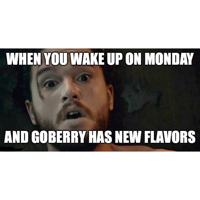 Wake up Amherst! New flavors for graduation are Mango, Nutella, and Raspberry! #GoBerry