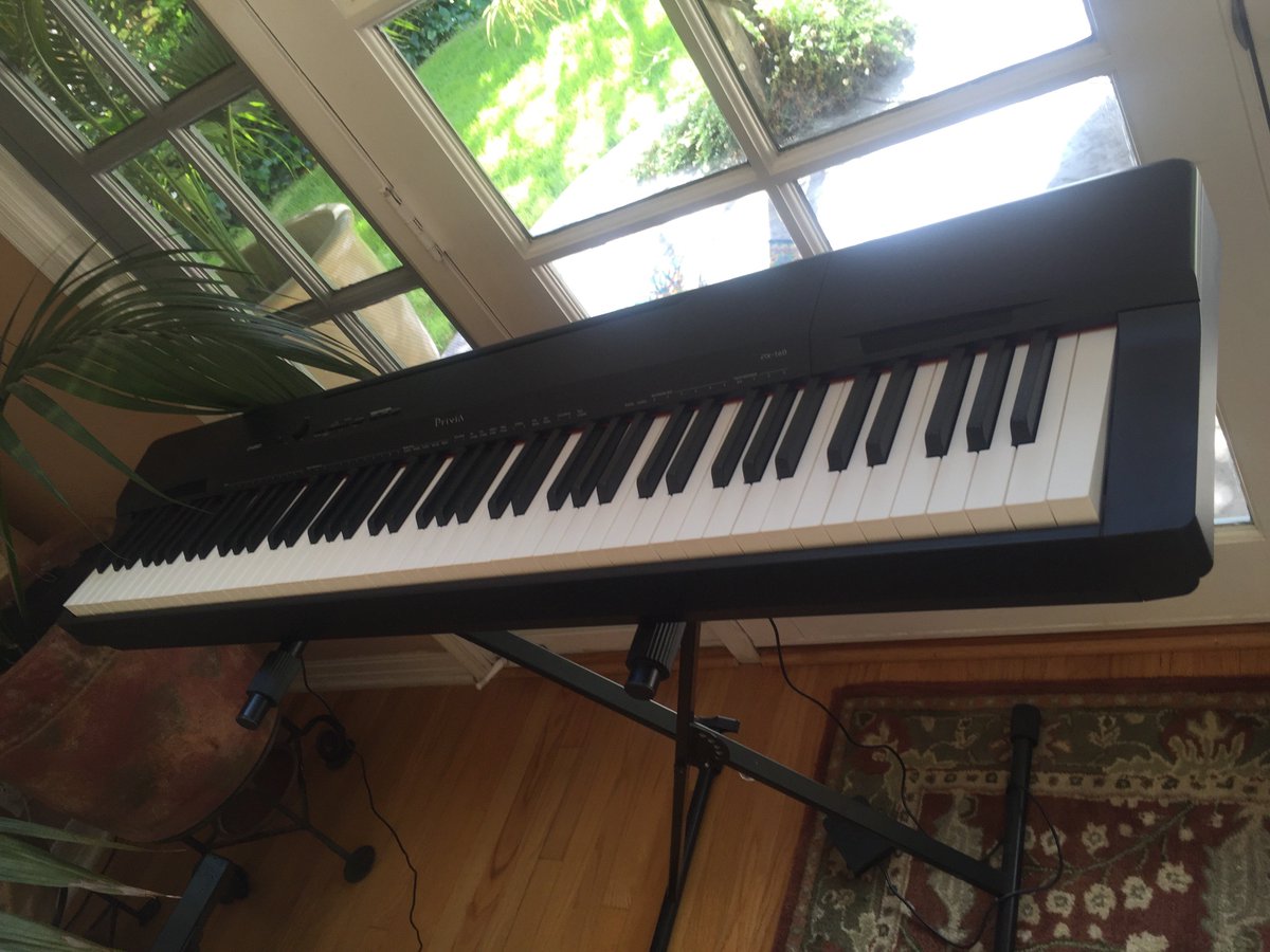 Shelly_Peiken's tweet photo. Absolutely loving this keyboard. It's all about the #WeightedKeys #Casio #Privia https://t.co/4LZsDsFivG