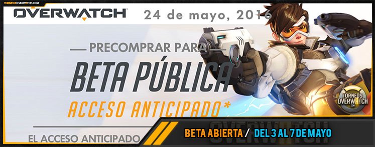 overwatchT's tweet photo. Beta abierta el 5 de mayo, acceso anticipado el 3 de mayo
https://t.co/xgda5nF0Qf https://t.co/Fdf1NDQkNn