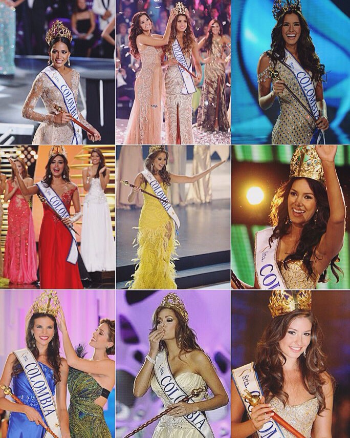 PageantsNEWS's tweet photo. Miss Colombia Winners since 2007 ✨ https://t.co/nCuTLxUDlK