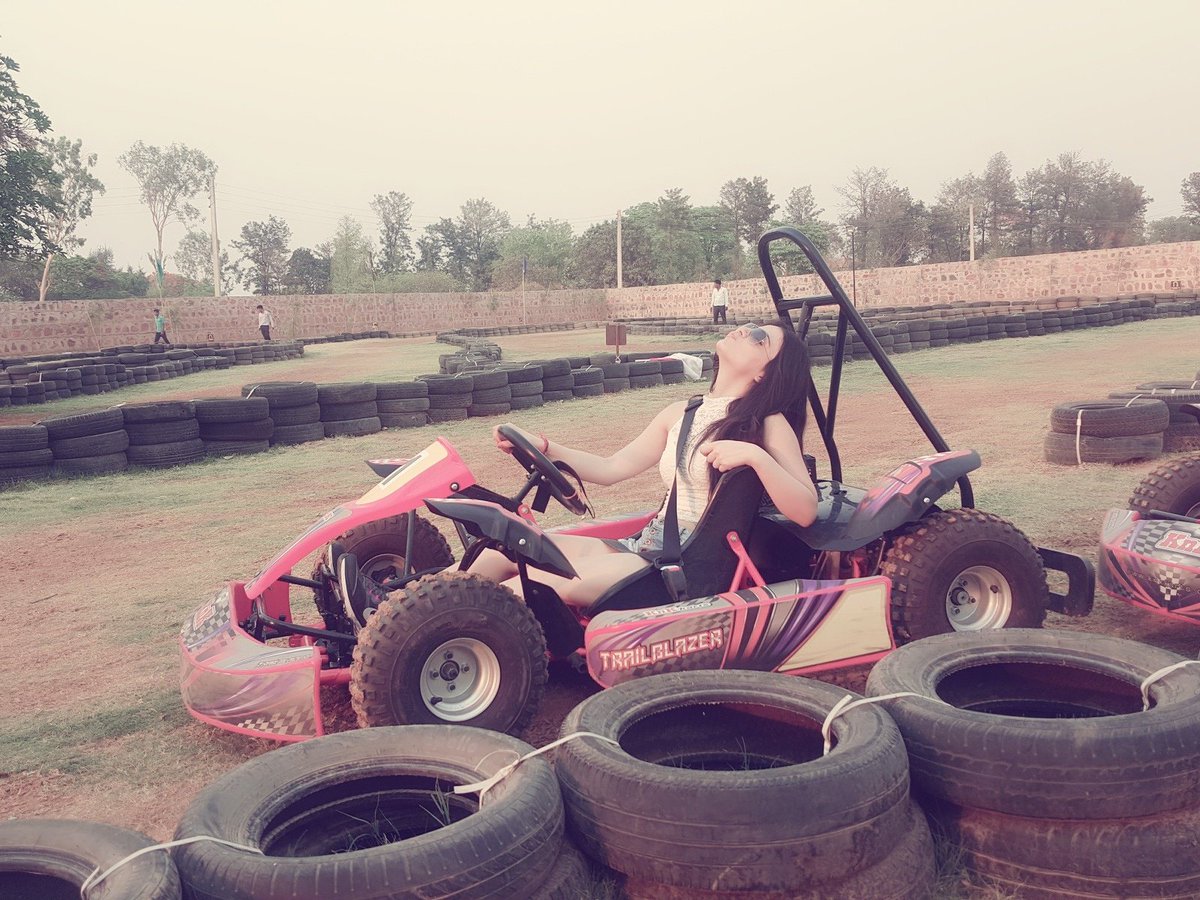 radhikamadan01's tweet photo. When u feel like Michael Schumacher after ur very first experience of go-karting!😎😜 https://t.co/Ktgobf8MES