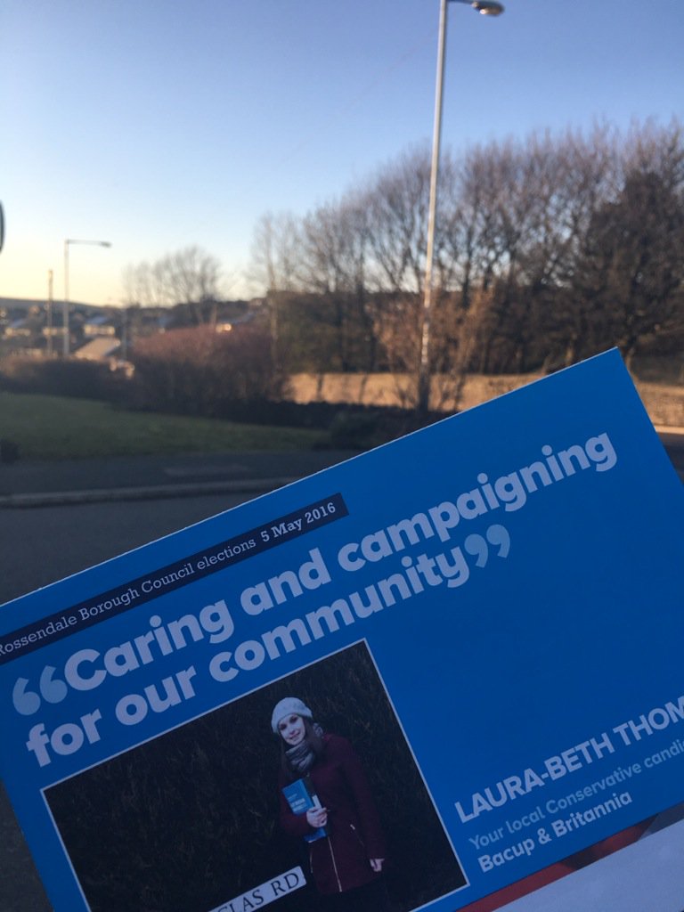 Productive evening on the doorstep. #bacup #localelection2016