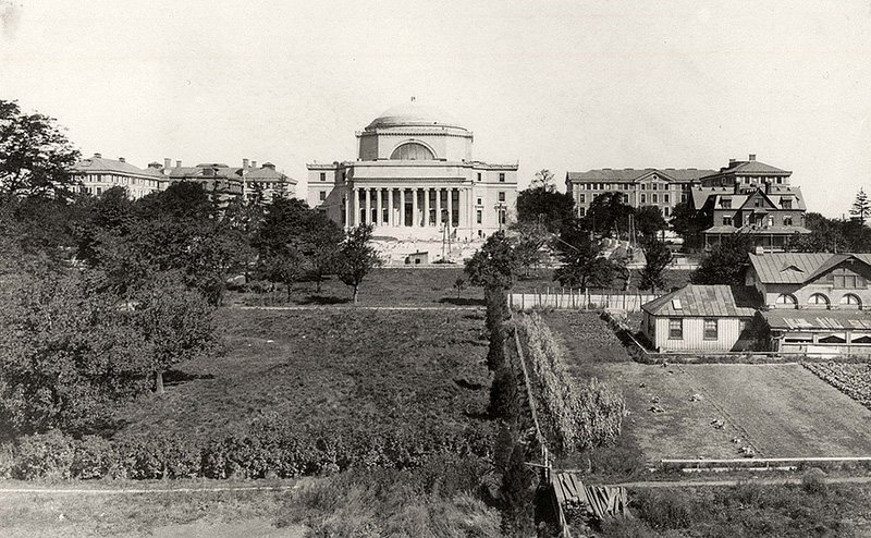 ColumbiaAlumniA's tweet photo. #OTD in 1896 Columbians gathered on what's now College Walk to dedicate the Morningside Heights campus (CU Archives) https://t.co/zS0qInLAGa