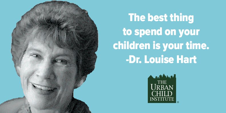The best thing to spend on your children is your time.  -Dr. Louise Hart