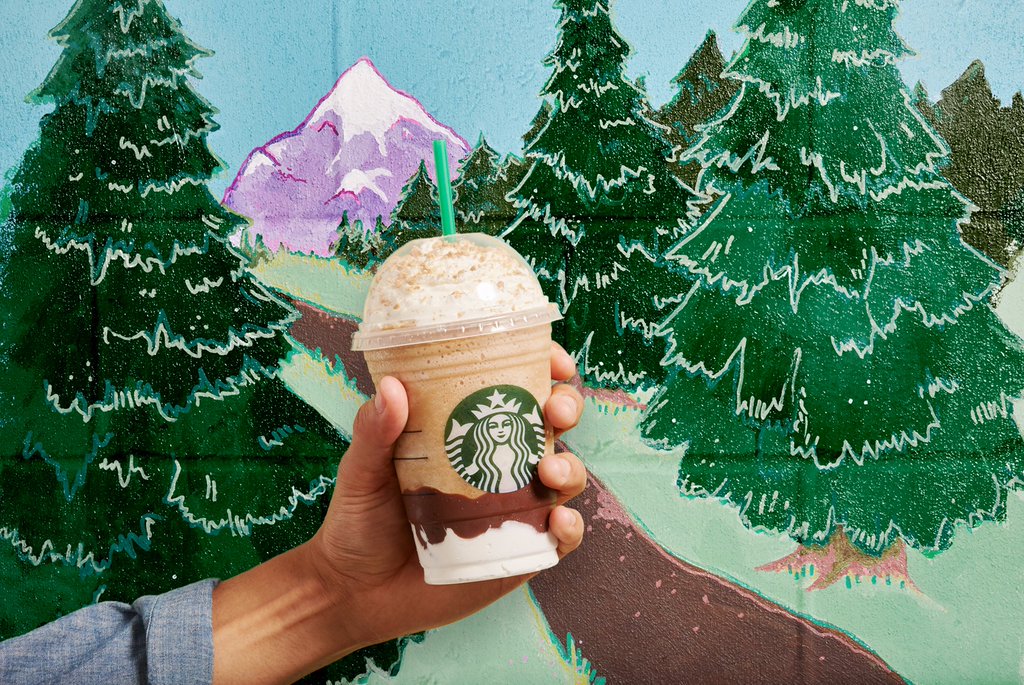 StarbucksCanada's tweet photo. Back for another round of campfire tales... #SmoresFrappuccino 
🌲⛺️🌲 https://t.co/zL3kw3QmNh