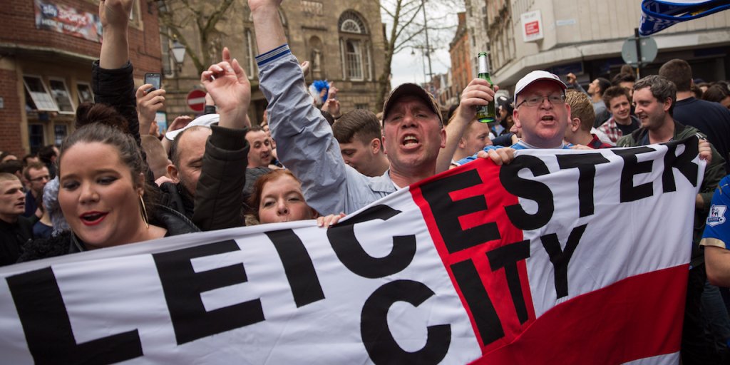 BusinessInsider's tweet photo. Leicester City — the biggest Cinderella story in soccer history — wins Premier League titl https://t.co/PTlIGCByOH https://t.co/PdwH9ZAXTs