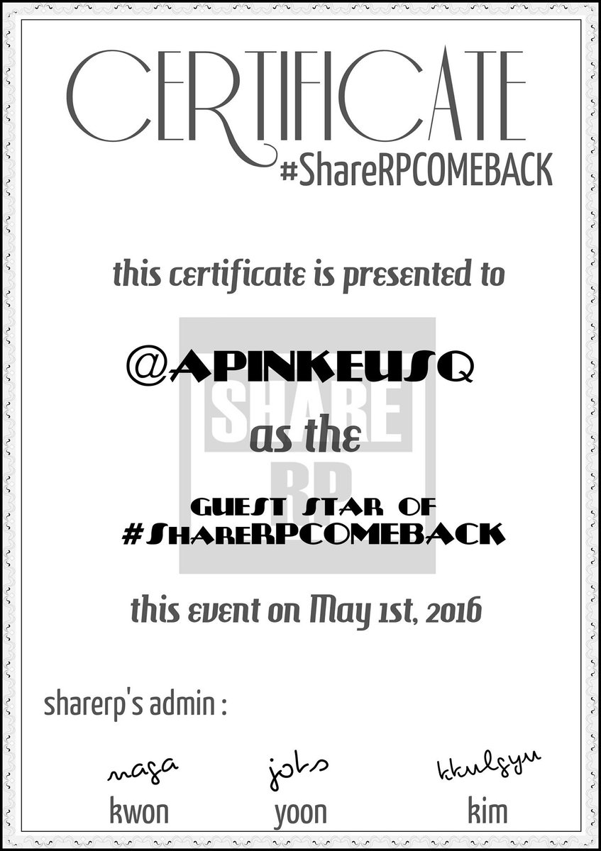 ShareRP's tweet photo. Terimakasih buat @APINKEUSQ yg udah partisipasi ramein acara #ShareRPCOMEBACK sukses terus buat apink! ❤ https://t.co/VVhFmi0zVj