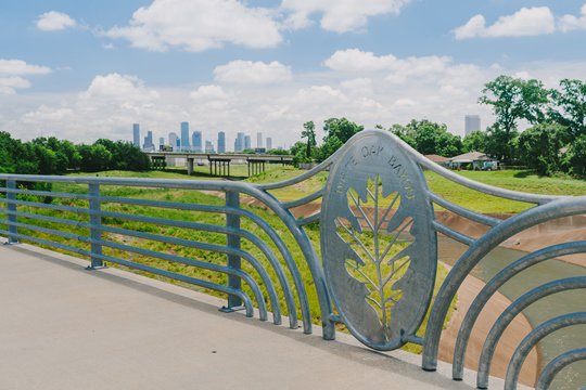 Today in 2015, the White Oak Bayou Greenway Bridge opens. @houparksboard