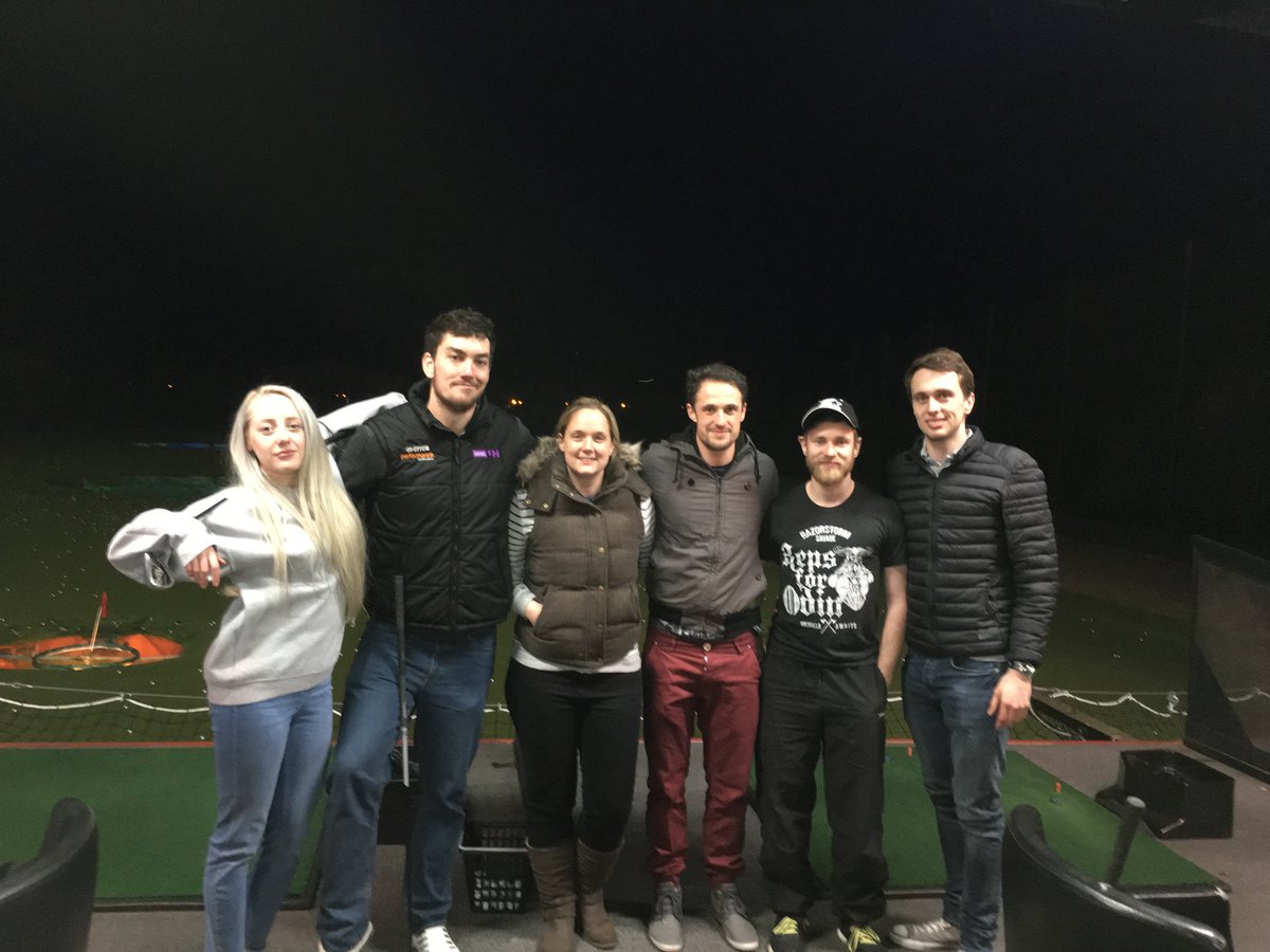 PerformHerts's tweet photo. Great night @Topgolf with the @PerformHerts team to welcome coach @BrettCadee1 &amp; wish interns moving on all the best https://t.co/1oMvH1l64h