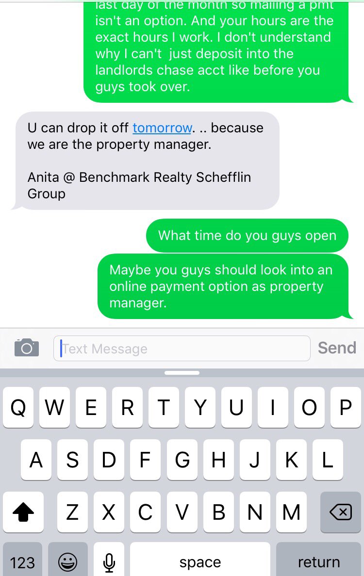 lvscott5's tweet photo. When your new property manager is a cunt. #benchmarkrealty https://t.co/nIEjVGgPyK